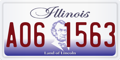 IL license plate A061563