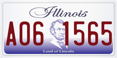 IL license plate A061565