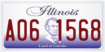IL license plate A061568