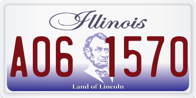 IL license plate A061570