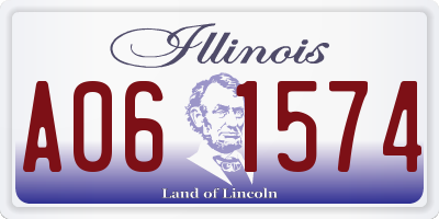 IL license plate A061574