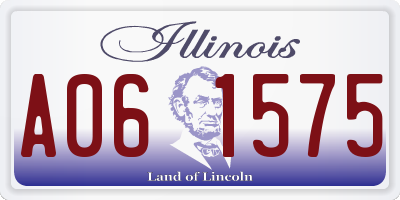 IL license plate A061575