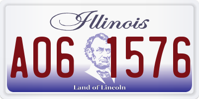 IL license plate A061576