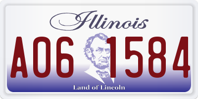 IL license plate A061584