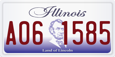 IL license plate A061585