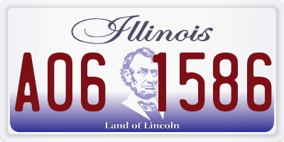 IL license plate A061586