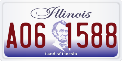 IL license plate A061588
