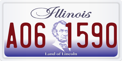 IL license plate A061590