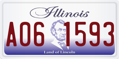 IL license plate A061593