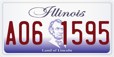 IL license plate A061595