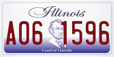 IL license plate A061596