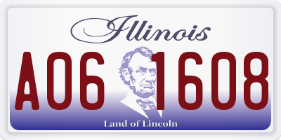 IL license plate A061608