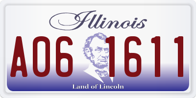 IL license plate A061611