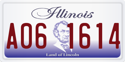 IL license plate A061614
