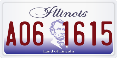 IL license plate A061615
