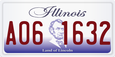 IL license plate A061632