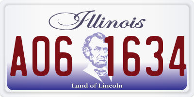 IL license plate A061634