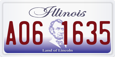 IL license plate A061635