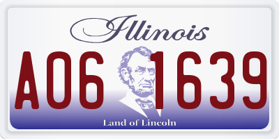 IL license plate A061639