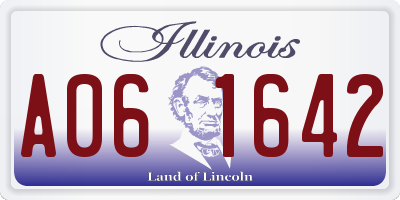IL license plate A061642
