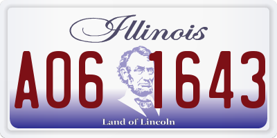 IL license plate A061643