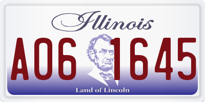 IL license plate A061645