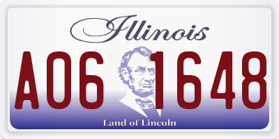 IL license plate A061648