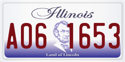 IL license plate A061653