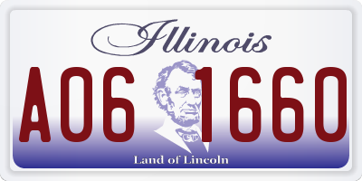 IL license plate A061660