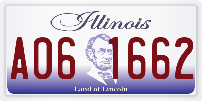 IL license plate A061662