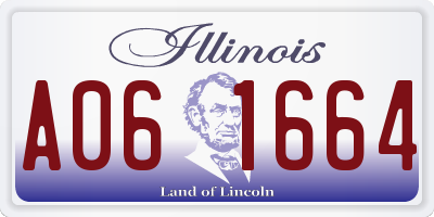 IL license plate A061664