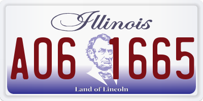 IL license plate A061665