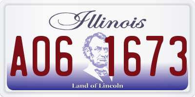 IL license plate A061673