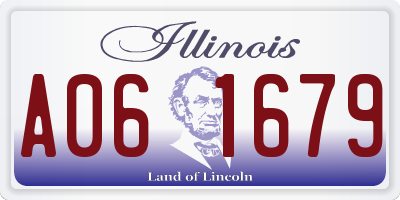 IL license plate A061679
