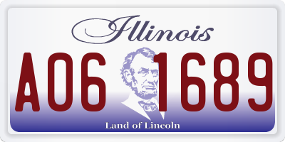 IL license plate A061689
