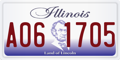 IL license plate A061705