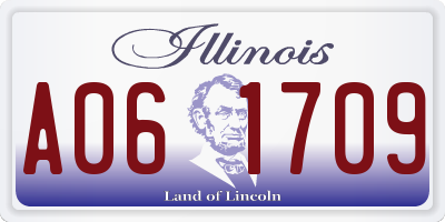 IL license plate A061709