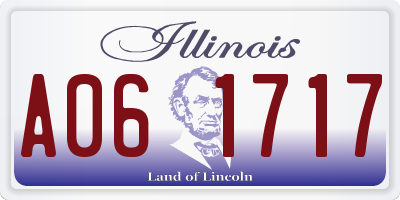 IL license plate A061717