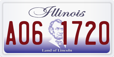 IL license plate A061720