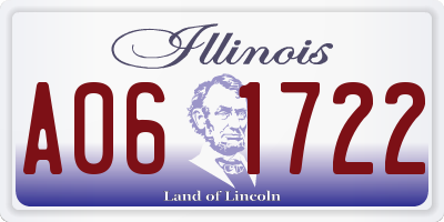 IL license plate A061722
