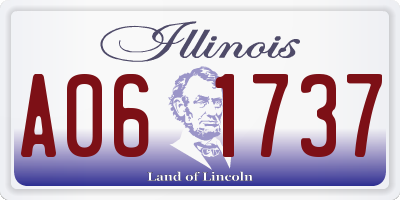 IL license plate A061737
