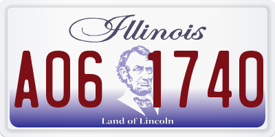 IL license plate A061740
