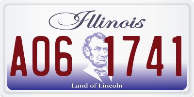 IL license plate A061741