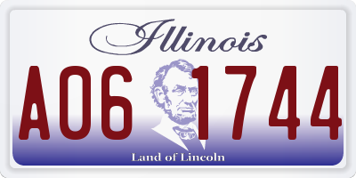 IL license plate A061744