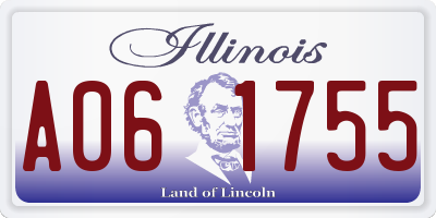 IL license plate A061755