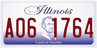 IL license plate A061764