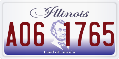 IL license plate A061765