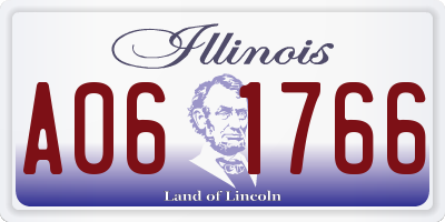 IL license plate A061766