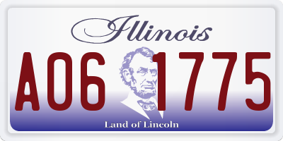 IL license plate A061775