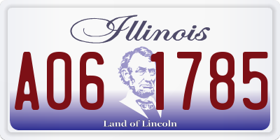 IL license plate A061785